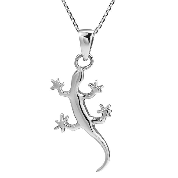 Gecko 925 Sterling Silver Pendant Corona Sun Jewelry Gecko 925 Sterling Silver Pendant Corona Sun Jewelry